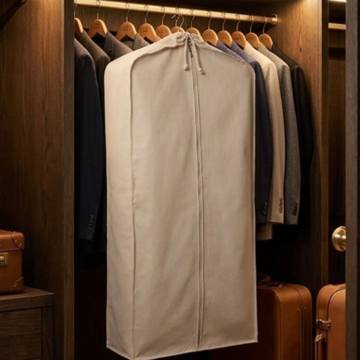 Cotton Garment Storage Bag. Heavy-Duty, Breathable Cotton Cover